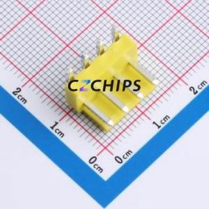 XY-VH3.96-4A21-YT Wire-to-Board Pin Header Bent Lead Through Hole,P=3.96mm Connector 1x4P 3.96mm Right Angle Insert VH - Product Image 1