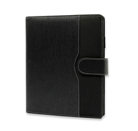 Planificateur à feuilles mobiles en cuir PU personnalisé, agenda, classeur à anneaux a5, vente en gros