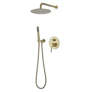 Factory Price Luxury Brass Bathroom Concealed Thermostatic Brass Shower Mixer