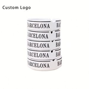Cendriers en céramique de porcelaine personnalisés, 3/4/5 pouces avec fentes pour cadeaux promotionnels - Product Image 1