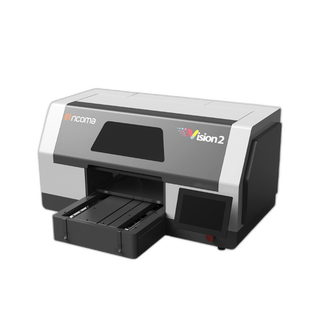 RiCOMA DTG Inkjet Printer Machine with Epson I1600  Print Heads CMYK Ink Color for DTG Printing