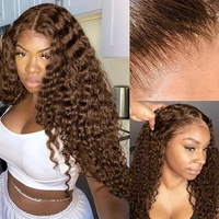 Perruque Lace Front Afro Courte Bouclée Synthétique Couleur Piano, Vente Directe Usine, Perruque Complète pour Femmes Noires