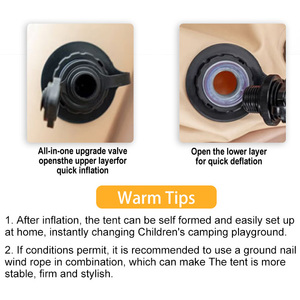 Nhà Máy Sang Trọng 12 ㎡ Tự Thổi phồng Không Khí Lều Mới Đến 4-Mùa Không Thấm Nước Oxford Vải Di Động Cho Cắm Trại Ngoài Trời - Product Image 6