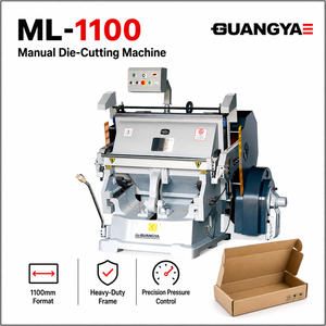 Machine de découpe manuelle 1100 mm pour boîtes d'expédition en <span class=keywords><strong>carton</strong></span> ondulé ML-1100 – Presse à plat économique - Product Image 1