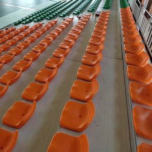 เก้าอี้พลาสติก HDPE สำหรับสนามกีฬาฟุตบอล สนามกีฬาอเนกประสงค์ สำหรับผู้ชม รับรองโดย BWF/ITF/FIBA ใช้ได้ทั้งภายนอกและภายในอาคาร รับประกัน 5 ปี - Product Image 1