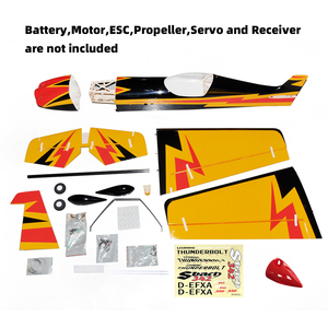 <span class=keywords><strong>Avion</strong></span> <span class=keywords><strong>RC</strong></span> acrobatique 3D ZYHOBBY M082 SBach 342, 55 pouces, en bois de <span class=keywords><strong>balsa</strong></span>, modèle ARF, pour alimentation électrique. - Product Image 6