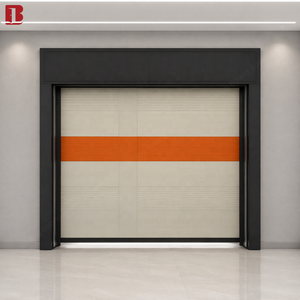 Porte de <span class=keywords><strong>garage</strong></span> enroulable Bolang en aluminium gravée CNC, ultra-rapide, anti-collision, silencieuse, sur mesure, fournisseur OEM pour hôtels ultra-luxe - Product Image 1