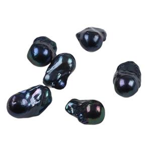Perles d'eau douce naturelles blanches/dorées baroques de 15 à 20 mm, particules lâches, noires, pour la fabrication de bijoux DIY - Product Image 4