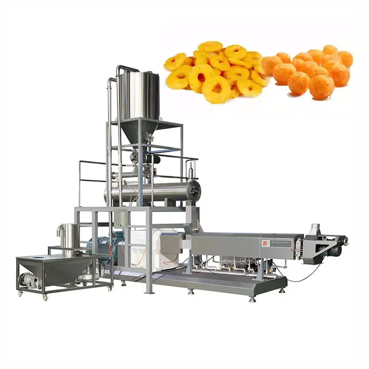 Maissnack-Pufffüllmaschine automatische Maissnackmaschine Nahrungsmittelverarbeitungslinie für Puff Snack