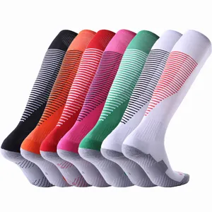 Breathable Elastic Knee High Soccer Running Men Children Sport Nonslip Football Soccer Sports Socks