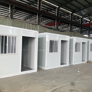 <span class=keywords><strong>Garage</strong></span> de conteneurs en acier préfabriqué à faible coût-Entrepôt de stockage modulaire portable avec porte à volet roulant - Product Image 6