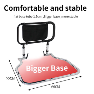 Barre d'assistance de lit pour personnes âgées, barrière latérale de sécurité en métal, longueur 80 pouces, réglable pour patients - Grande Vente - Product Image 2
