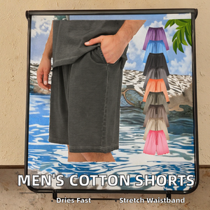 High Quality 240gsm Unisex Men Shorts French <b>Terry</b> Anti-Wrinkle Breathable Stock <b>Bulk</b> Custom Logo 100% Cotton Solid Elastic - Product Image 2