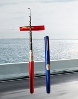 Nouvelles ventes en gros léger télescopique Mini stylo canne à pêche moulinet Combo ensemble en alliage d'aluminium petit stylo de poche canne à pêche pôle