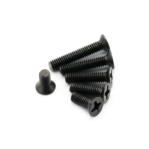 Tornillos de Cabeza Hexagonal Negros de Acero con Rosca Gruesa y Recubrimiento de Zinc, Fijaciones Métricas con Rosca Cruzada para Ensamblaje de Maquinaria - Product Image 1
