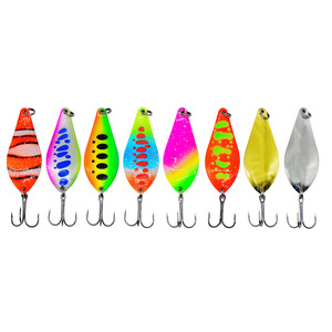 Leurre Cuillère WlDSLure 15G à Trois Hameçons, Spinner Métallique pour Pêche à la Truite, Appât de Surface, Leurre Dur Biomimétique - Product Image 5