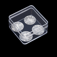 Boîte de rangement en plastique PP transparente avec couvercle, durable, pour cosmétiques, bijoux, aliments, artisanat