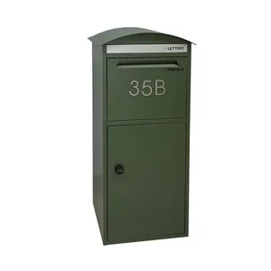 JDY New Modern Freestanding Outdoor Mailbox Freestanding Parcel Box