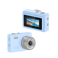 Mini caméra de sécurité numérique HD 1080p CMOS mignonne avec écran LCD IPS de 0,96 pouces, chargement USB-C et autonomie de 75 minutes pour mise au point fixe