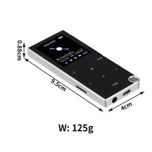 Lecteur MP3 MP4 portable en métal, son HiFi sans perte, bouton tactile, édition étudiante, radio FM, calendrier, alarme - Product Image 2