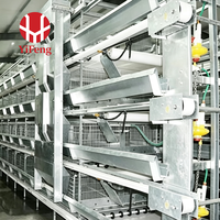 Système de cages en batterie pour poulets de type H, en fil d'acier Q235 galvanisé à chaud, pour élevages avicoles commerciaux, 3, 4, 5, 6, 8 niveaux