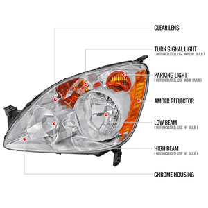Faro anteriore per Honda CRV <span class=keywords><strong>CR</strong></span>-<span class=keywords><strong>V</strong></span> 2005 <span class=keywords><strong>2006</strong></span> faro anteriore con catarifrangenti fari ambra ricambi Auto 3101 s9aa11 33151 s9aa11 - Product Image 3