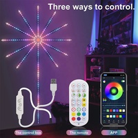 DIY APP musique télécommande feu d'artifice rêve couleur DC5V 60 leds mètre télécommande musique contrôle rgb pixel feux d'artifice led lumière noël