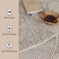 Tapis d'intérieur modernes de haute qualité, abstraits, fabriqués à la machine, extra épais, écologiques, anti-poussière, adaptés aux animaux domestiques, en polyester, pour chambre à coucher et salon