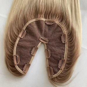 Couleur personnalisée # Extensions de cheveux humains européens 10/60 Ombré avec mèches mélangées, tissées à la main, en forme de V/U, à clipser - Product Image 5