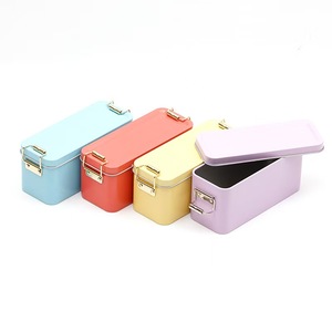 Biểu Tượng Tùy Chỉnh Thực Phẩm Đầy Màu Sắc Kim Loại Tinplate Hình Chữ Nhật <span class=keywords><strong>Biscuit</strong></span> <span class=keywords><strong>Tin</strong></span> Có Thể Hộp Bao Bì Container Set <span class=keywords><strong>Tin</strong></span> <span class=keywords><strong>Biscuit</strong></span> Hộp - Product Image 5