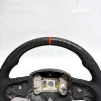 Volant en fibre de carbone noir de haute qualité pour Dodge Challenger Hellcat SRT Charger Grand Cherokee
