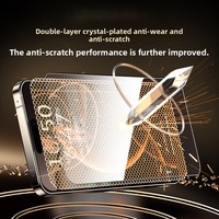 Film de protection en verre anti-poussière pour iPhone 18 Pro Max/Pro, anti-rayures, antichoc, sans bulles, étanche, anti-traces, confidentialité, anti-lumière bleue