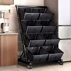 Estante Organizador Multifuncional de 4 Niveles para Almacenamiento en el Hogar, Cocina, Frutas, Alimentos y Baño - Product Image 1