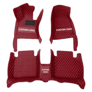 Muchkey personalizzato 3 4 pezzi personalizzato Logo doppia cucitura <span class=keywords><strong>auto</strong></span> in pelle di lusso tappeto pavimento 3D 5D <span class=keywords><strong>tappetini</strong></span> <span class=keywords><strong>auto</strong></span> <span class=keywords><strong>per</strong></span> <span class=keywords><strong>auto</strong></span>