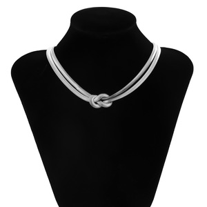 <strong>Metal</strong> Neck Clavicle Chain Gift Punk Multilayer Flat Snake Chain Necklaces Short Choker <strong>Collar</strong> - Product Image 6