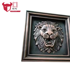 <span class=keywords><strong>Manillar</strong></span> de cobre rojo de lujo directo del fabricante con textura tallada <span class=keywords><strong>Puerta</strong></span> Anti-Gurra para villas Estilo de diseño moderno - Product Image 4