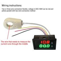 Hall Voltmeter Ammeter DC, Monitor tegangan arus LED Digital 12V 24V 36V 48V 60V, Voltmeter Ammeter DC 0-300V 50A 100A 200A 400A