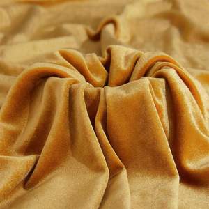 Multi Purpose Yellow Elastic Velvet Fabric Soft Plush Stretch For Furniture Soft Pack <b>Sofa</b> <b>Cover</b> - Product Image 4