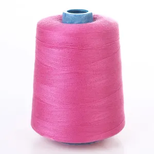 40/2 5000yds teint filé 100% fil à coudre en polyester pour fournitures de couture à la machine