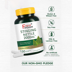 Cápsulas de Extracto de Hoja de Ortiga 2000mg, Suplemento Sin Gluten para la Salud de la Próstata, Apoyo Articular y Salud del Tracto Urinario - Product Image 3