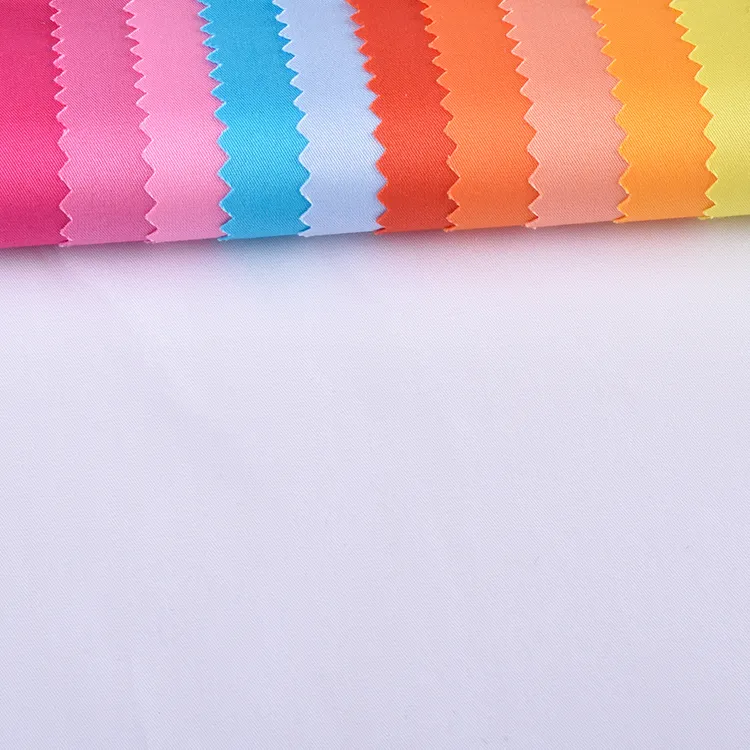 Nuovo Design tinta unita antistatico 120gsm 97% cotone 3% Spandex tessuti tinti in tinta unita per abbigliamento