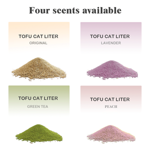 Arena para gatos Tofu colorida a granel 10L - 3 segundos de aglomeración> 99% Control de olores sin polvo con equilibrio de PH - Product Image 4