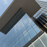 Profils de mur-rideau en aluminium extrudé sur mesure en alliage 6063, thermolaqués, pour système structurel de vitrage de clôture de jardin