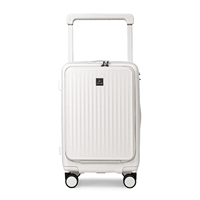 Valise rigide en PC pur à poignée coulissante large, 20, 24, 28 pouces, anti-rayures, vente chaude, directement de l'usine pour les distributeurs