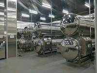 Autoclave à immersion entièrement automatique pour produits laitiers et aliments en conserve/sachets, 380V, marque Sumpot