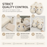 Chaussons en peluche personnalisés pour hôtel de luxe, antidérapants, semelle en PVC, doux et chauds, pour la détente des clients