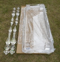 Event Party Hochzeit Essen Solid Acryl transparent klar Rechteck Hochzeit Esstisch