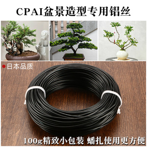 Alambre de Aluminio Negro Cpai Bonsai de 1 mm para Dar Forma y Atar Plantas - Product Image 5