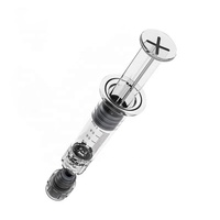 Seringue de 1ml, 0.5ml, pré-plumée, avec stockage d'usine, en verre, luer lock