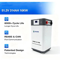 Système solaire photovoltaïque domestique universel avec batterie de secours UPS 314Ah 16kWh, écran tactile, batteries lithium-ion empilables 48V
